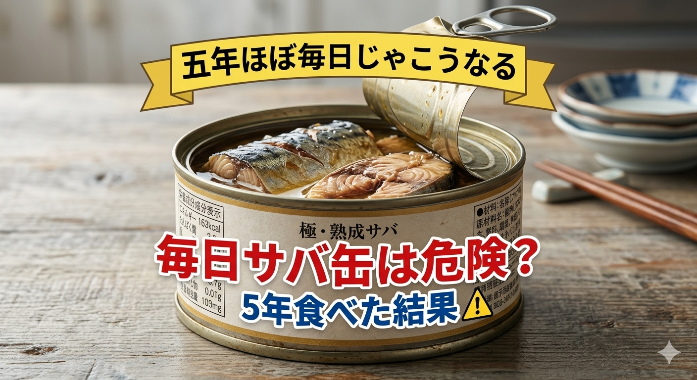 毎日サバ缶は危険？5年食べた結果